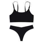 Set sutien și chilot fara cusaturi Negru 025 2024 32