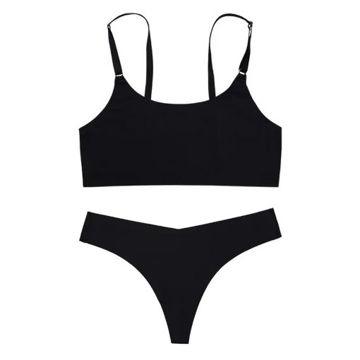 Set sutien și chilot fara cusaturi Negru 025 2023 11