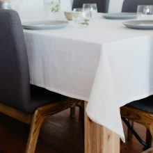 Fata de masa Kotonia Home - 150x240 cm, Damasc Saten DeLux, 100% bumbac, bleumarin 2023 5