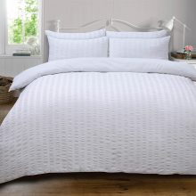Lenjerie de pat Kotonia Home Hotel - 2 persoane, 100% bumbac, Damasc Saten - cearsaf de pat 220x240, husa pentru pilota 180x200 si 2 fete de perna 50x70 cm, latime dungi 1 cm 2023 9