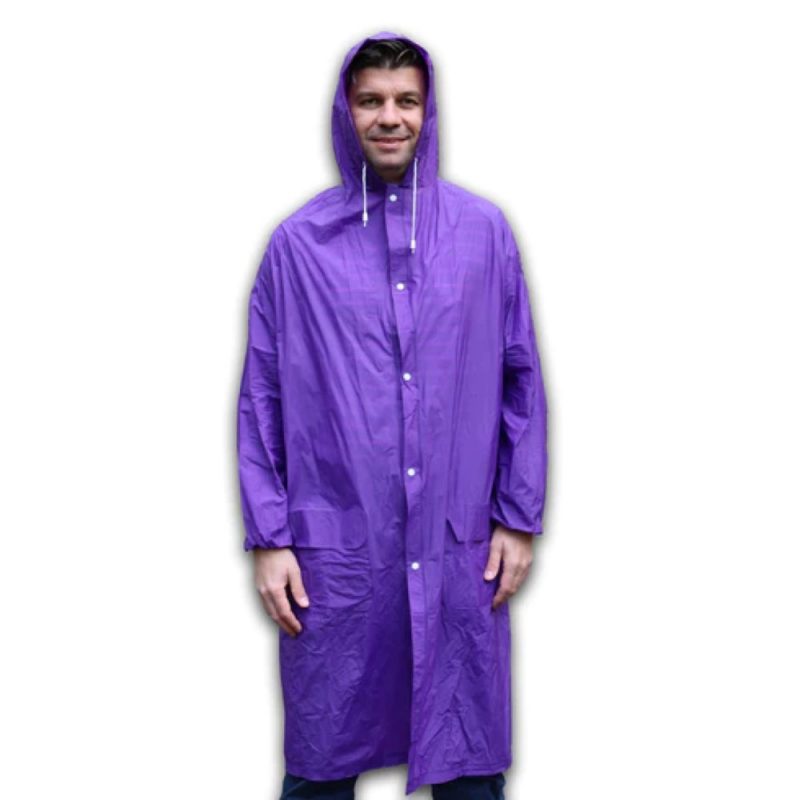 Pelerina de ploaie unisex FITINT impermeabila cu gluga Mov 2025 1