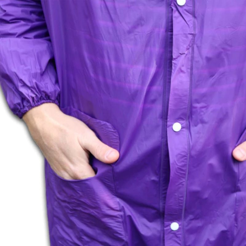 Pelerina de ploaie unisex FITINT impermeabila cu gluga Mov 2025 5