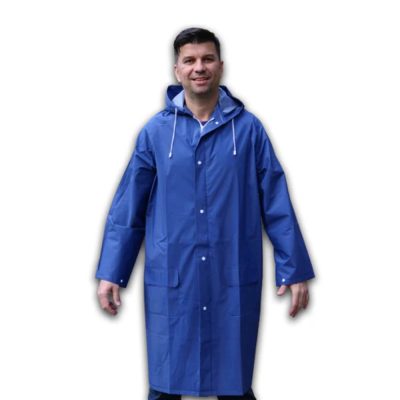 Pelerina de ploaie unisex FITINT Rainy cu gluga Albastru 2024 57