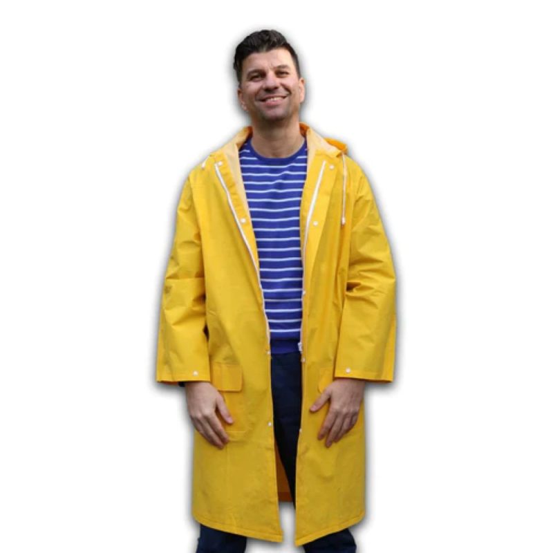 Pelerina de ploaie unisex FITINT Rainy cu gluga Galben 2025 2