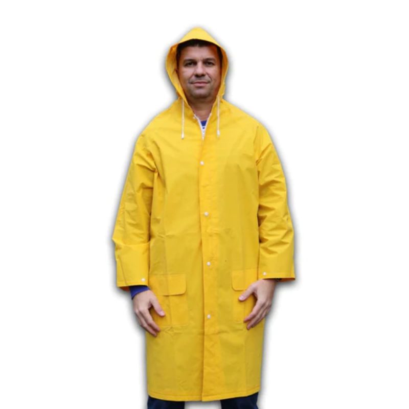 Pelerina de ploaie unisex FITINT Rainy cu gluga Galben 2025 1