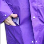 Pelerina de ploaie unisex FITINT Rainy cu gluga Mov 2025 15