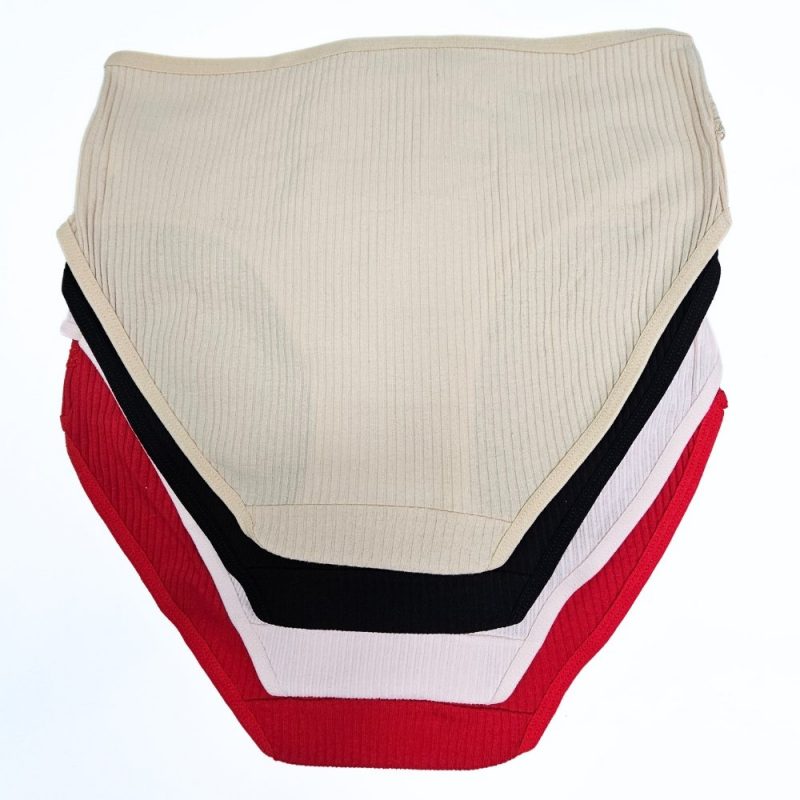 Set chilot normal bumbac FITINT cu model brodat 2 perechi 2025 8