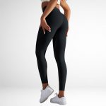Colanți sport damă fără cusături talie înaltă Negru – FITINT 402 2025 7