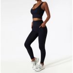 Colanți sport damă fără cusături Negru – FITINT 080 2025 15