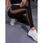 Colanți sport damă push-up talie înaltă Negru – FITINT 445 2025 13