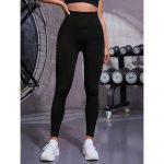 Colanți sport damă push-up talie înaltă Negru – FITINT 445 2025 17