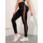 Colanți sport damă push-up talie înaltă Negru – FITINT 445 2025 9