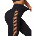 Colanți sport damă push-up talie înaltă Negru – FITINT 445 2025 11