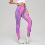 Colanți sport damă push-up talie înaltă Mov – FITINT 351 2025 4