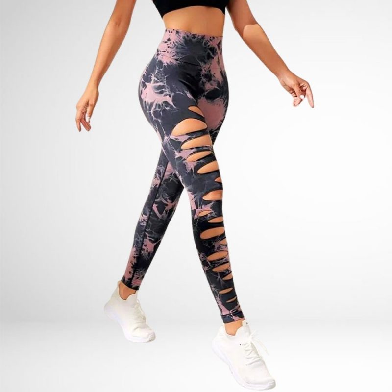 Colanți sport damă push-up talie înaltă Negru – FITINT 449 2025 5