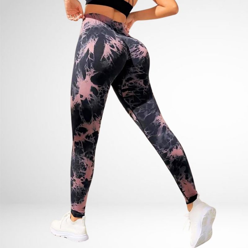 Colanți sport damă push-up talie înaltă Negru – FITINT 449 2025 3