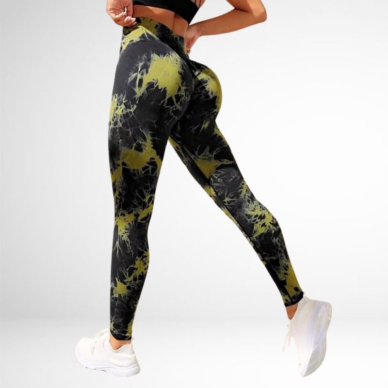 Colanți sport damă push-up talie înaltă Verde – FITINT 448 2025 2