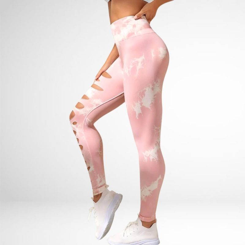Colanți sport damă push-up talie înaltă Roz – FITINT 447 2025 3
