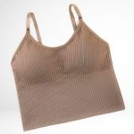 Bustieră sport damă material elastic Maro – FITINT 245 2025 11