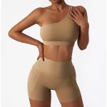 Bustieră sport damă push-up material elastic Maro – FITINT 077 2025 7
