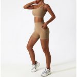 Bustieră sport damă push-up material elastic Maro – FITINT 077 2025 11