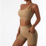 Bustieră sport damă push-up material elastic Maro – FITINT 077 2025 17