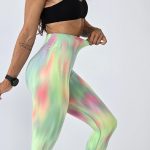 Colanți sport damă push-up talie înaltă Verde – FITINT 452 2025 7