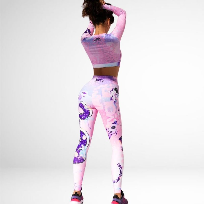Compleu set fitness damă Roz – FITINT 211 2025 4