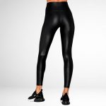 Set fitness lucios 2 piese FITINT Shiny cu push up Negru 2025 11