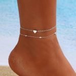 Bratara de picior argintie cu inima Love 340 damă Argintiu FITINT 340 2025 10