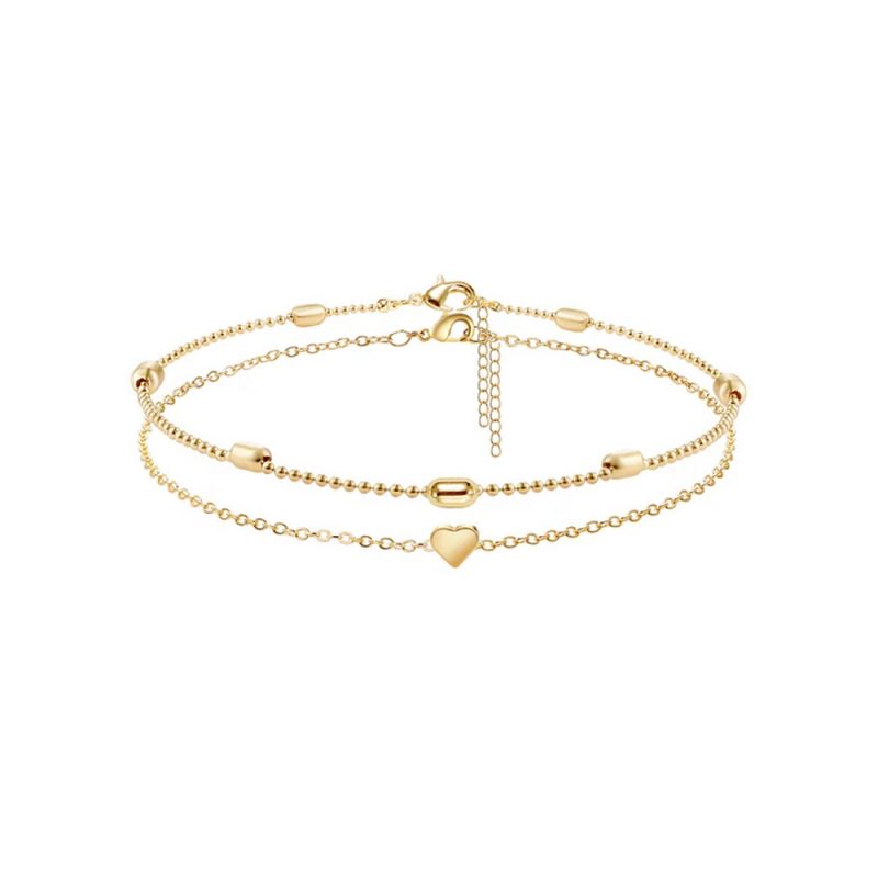 Bratara de picior aurie cu inima Love 340 damă Auriu FITINT 340 2025 9