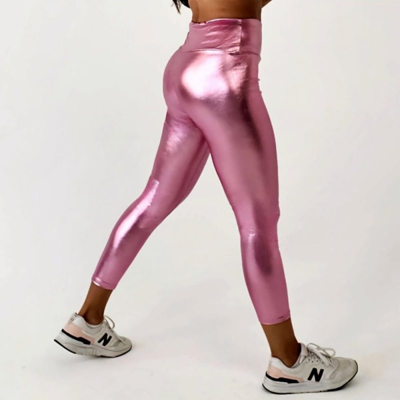 Colanți sport damă talie înaltă Roz – FITINT 334 2025 2