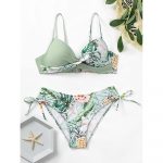 Costum de baie damă push-up talie înaltă Verde – FITINT 392 2025 17