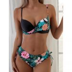Costum de baie damă push-up talie înaltă Negru – FITINT 391 2025 10