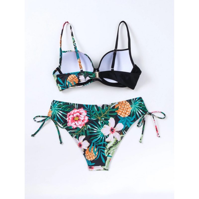Costum de baie damă push-up talie înaltă Negru – FITINT 391 2025 5