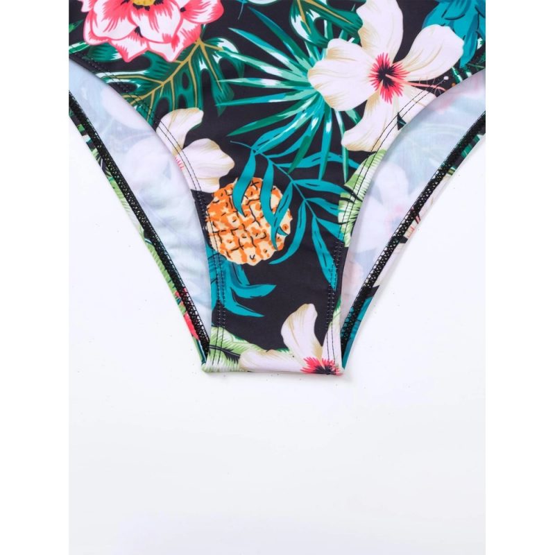 Costum de baie damă push-up talie înaltă Negru – FITINT 391 2025 6