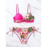 Costum de baie damă push-up talie înaltă Roz – FITINT 224 2025 15
