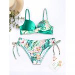 Costum de baie damă push-up talie înaltă Verde inchis – FITINT 391 2025 23