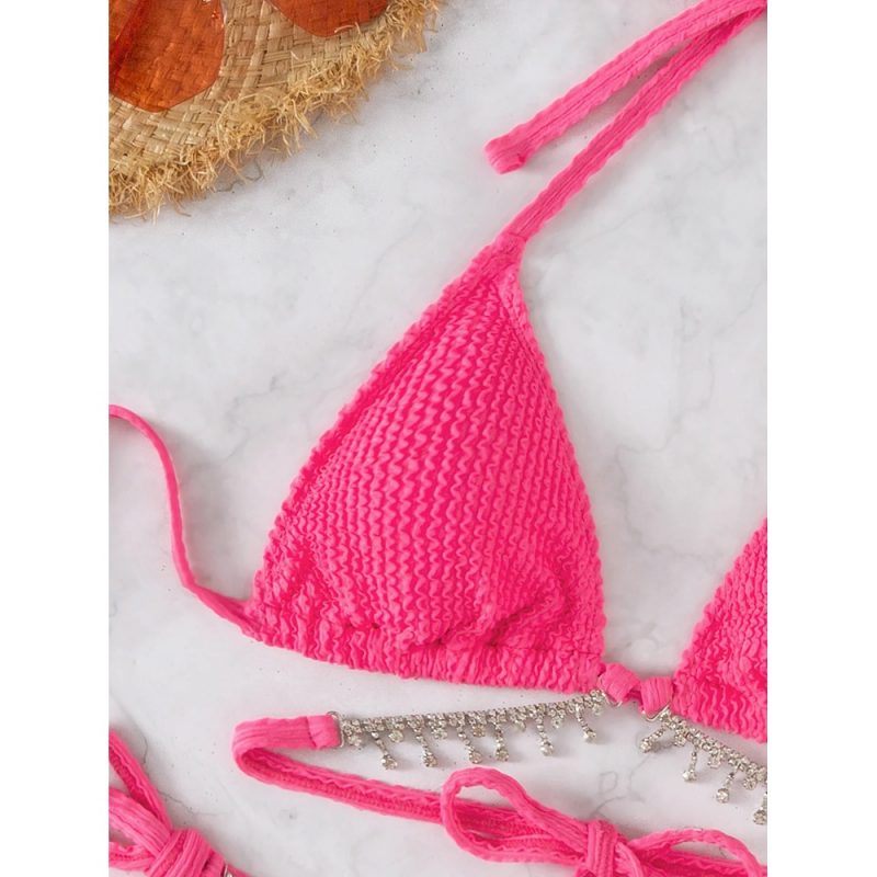 Costum de baie damă 2 piese Roz – FITINT 501 2025 4