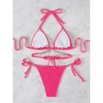 Costum de baie damă 2 piese Roz – FITINT 501 2025 18