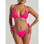 Costum de baie damă 2 piese Roz – FITINT 501 2025 10