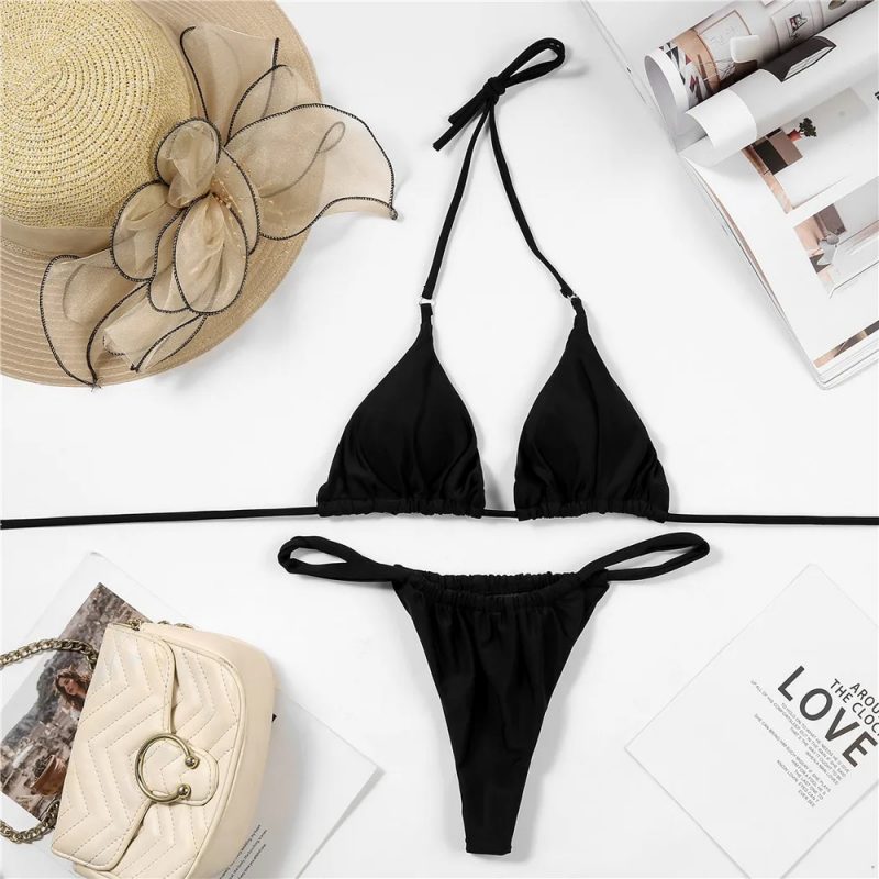 Costum de baie damă 2 piese Negru – FITINT 112 2025 6