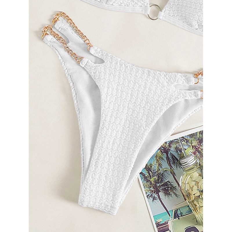 Costum de baie damă 2 piese Alb – FITINT 494 2025 2