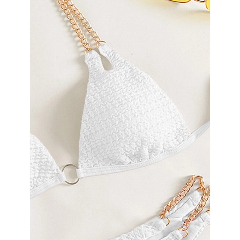 Costum de baie damă 2 piese Alb – FITINT 494 2025 3