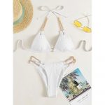 Costum de baie damă 2 piese Alb – FITINT 494 2025 16
