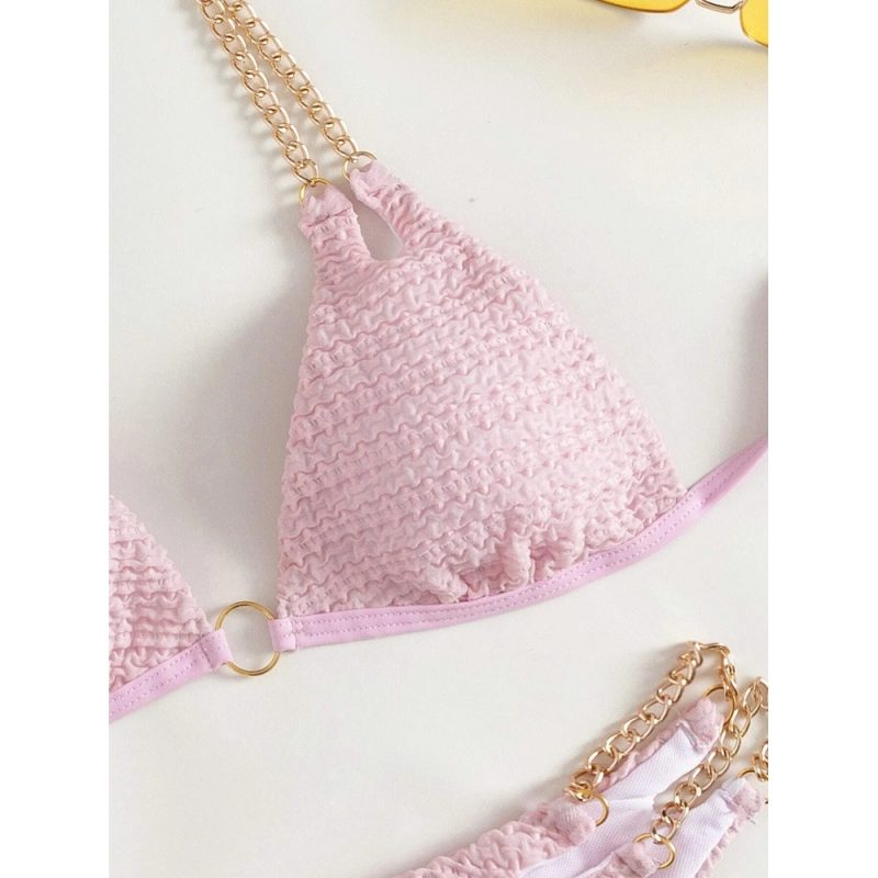 Costum de baie damă 2 piese Roz – FITINT 492 2025 5
