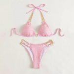Costum de baie damă 2 piese Roz – FITINT 492 2025 10