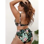 Costum de baie damă push-up talie înaltă 2 piese Negru – FITINT 141 2025 13