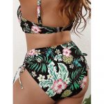 Costum de baie damă push-up talie înaltă 2 piese Negru – FITINT 141 2025 11