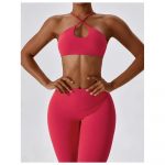 Bustieră sport damă material elastic Roz – FITINT 462 2025 12